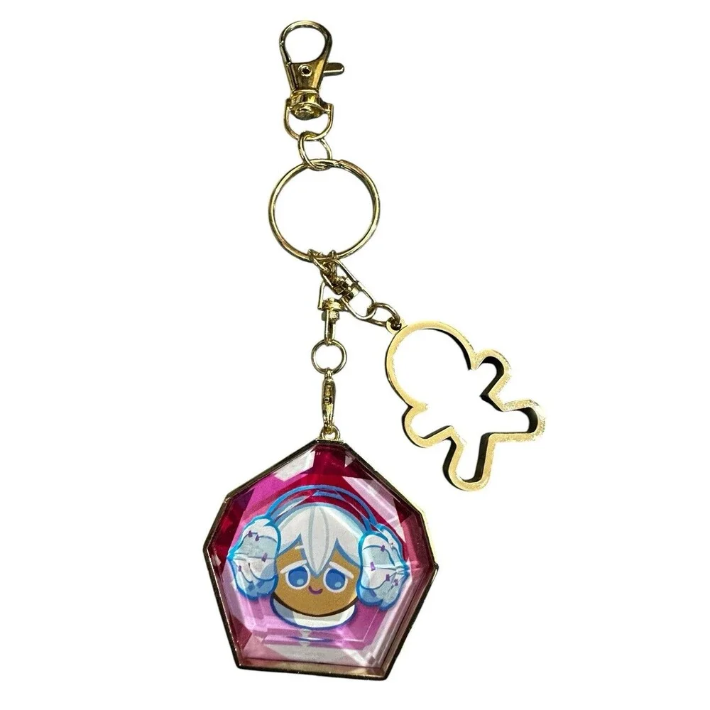 CookieRun Kingdom Snow SugarCookie Soulstone Keychain CN Ver 1 Edition New